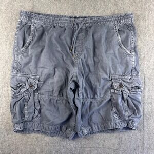 American Eagle Outfitters Shorts Men's XL Blue Cargo Military Utility Stretch